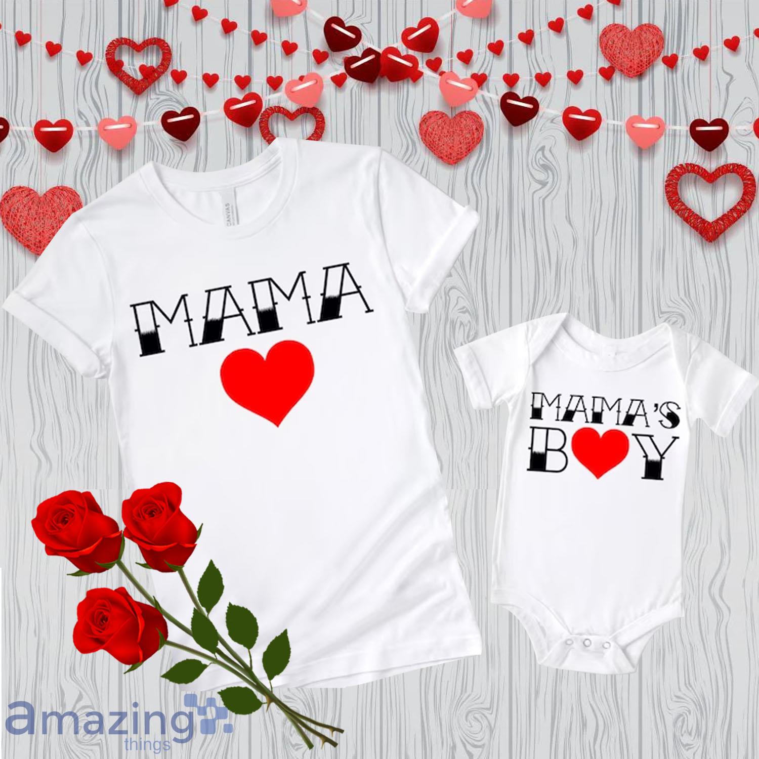 Mama And Mini Boy Valentine Day's Matching Shirt Gift For Mom And Baby - Mama And Mini Boy Valentine Day's Matching Shirt Gift For Mom And Baby