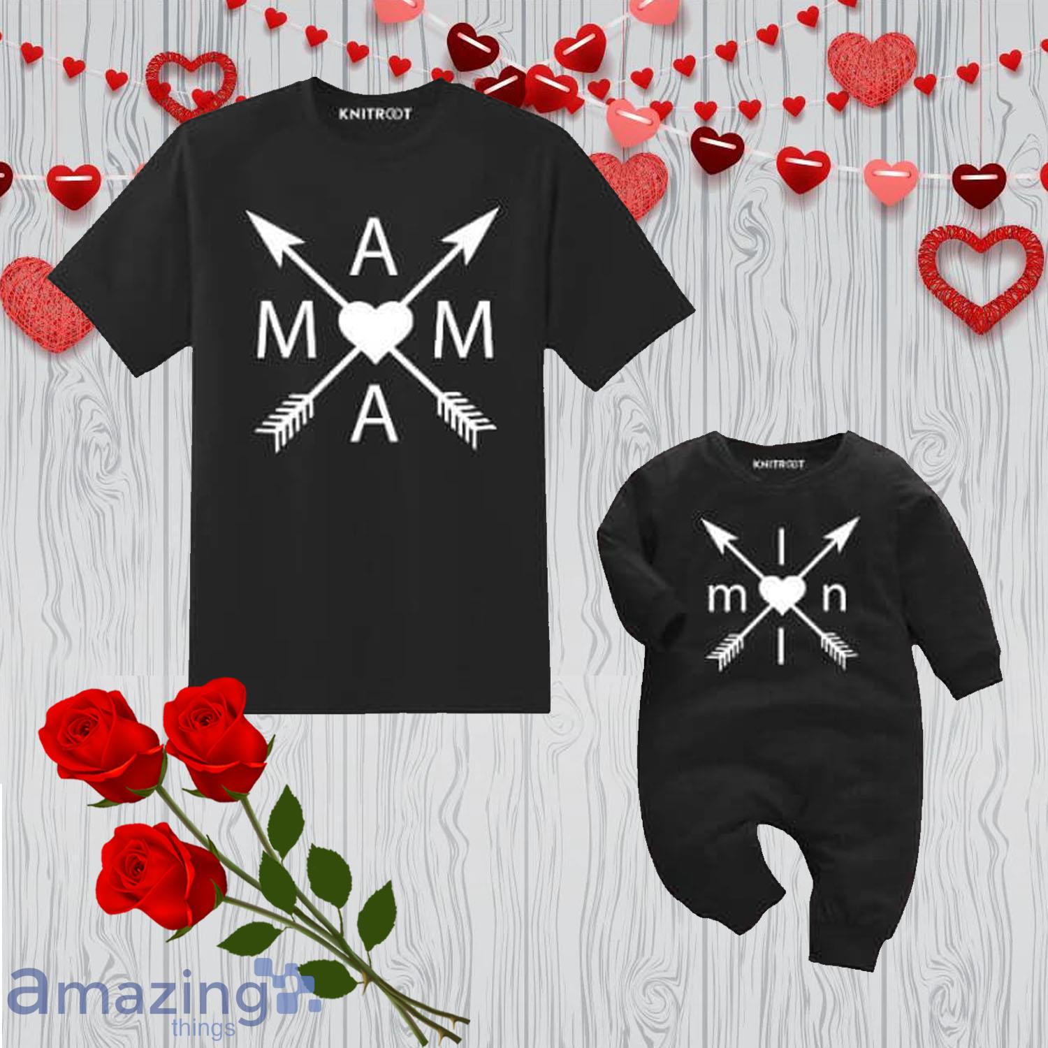 Mama Mini Valentine Day's Matching Shirt Gift For Mom And Baby - Mama Mini Valentine Day's Matching Shirt Gift For Mom And Baby
