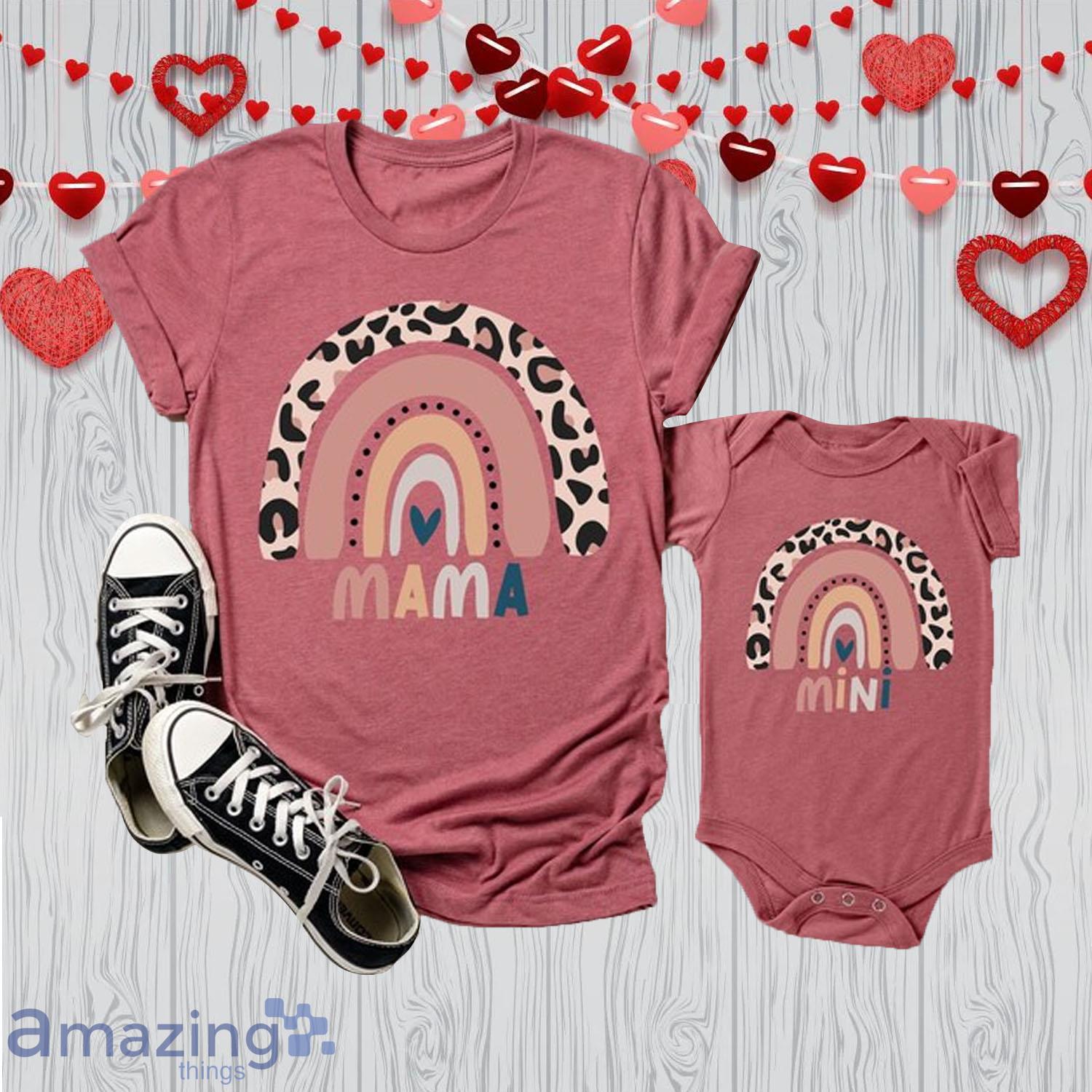 Mama's And Girl Rainbow Valentine Day's Matching Shirt Gift For Mom And Baby - Mama's And Girl Rainbow Valentine Day's Matching Shirt Gift For Mom And Baby