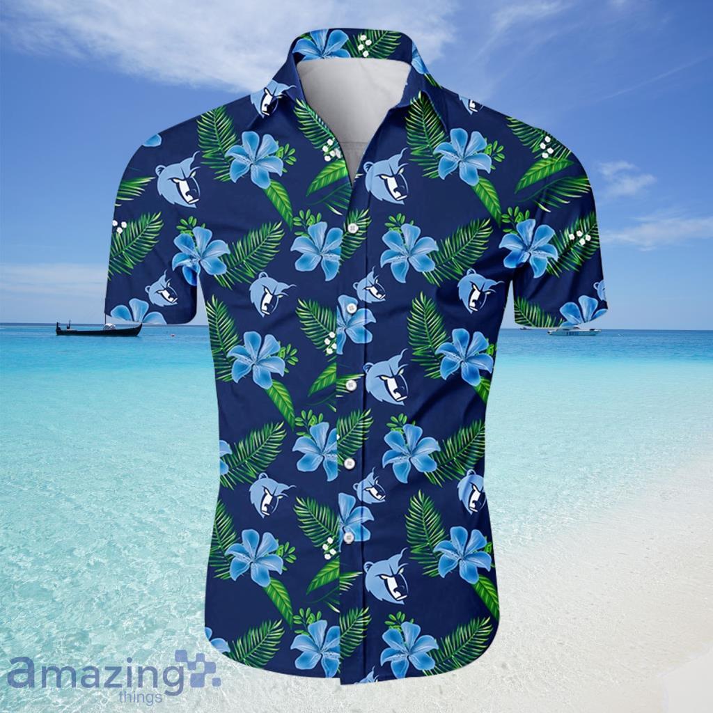 Memphis Grizzlies Hawaiian Shirt Tropical Flower For Fans - Memphis Grizzlies Hawaiian Shirt Tropical Flower For Fans
