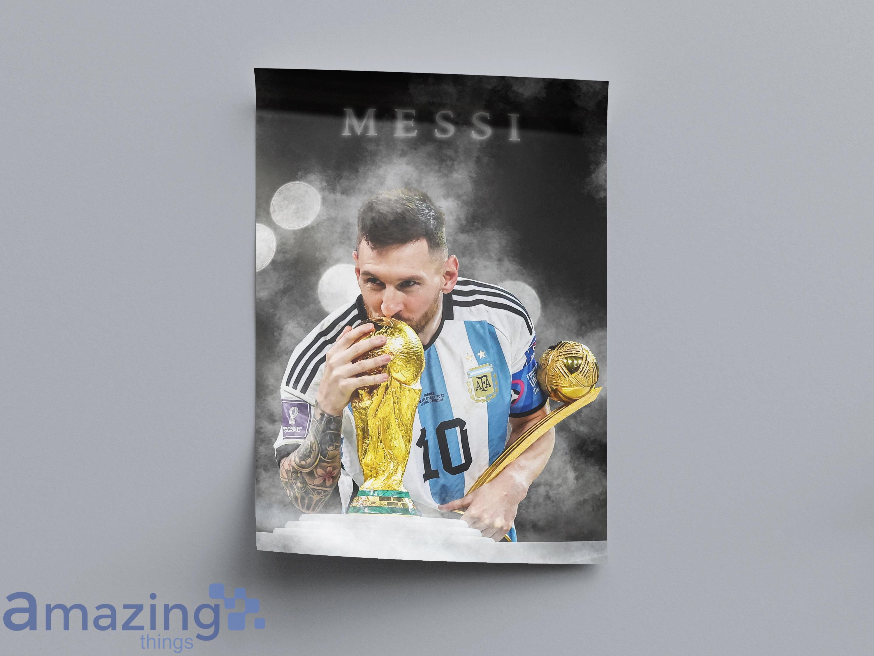 Lionel Messi World Cup 2022 canvas Argentina Football 