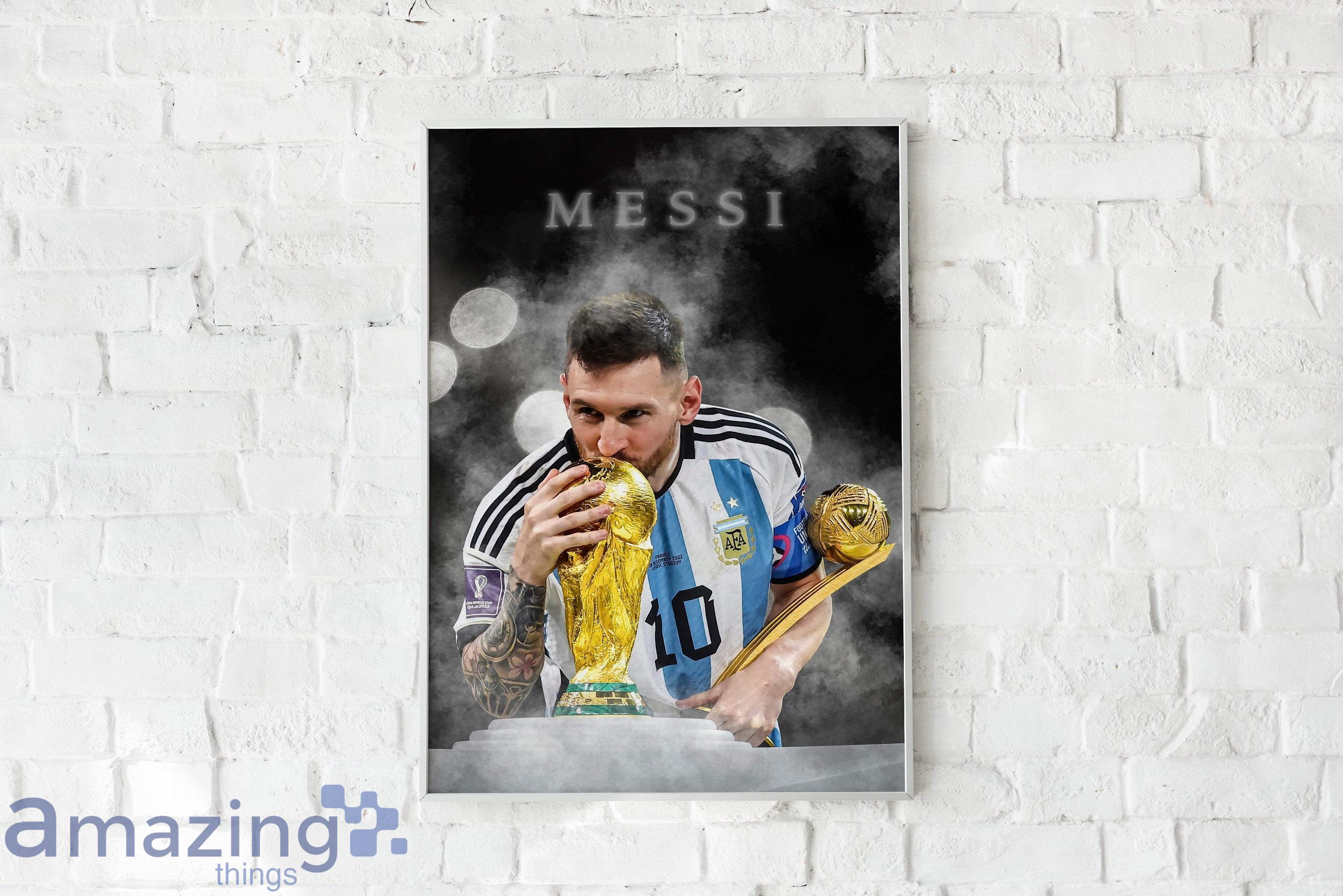 Messi World Cup 2022 Poster or Canvas Lionel Messi  Argentina Football Product Photo 1