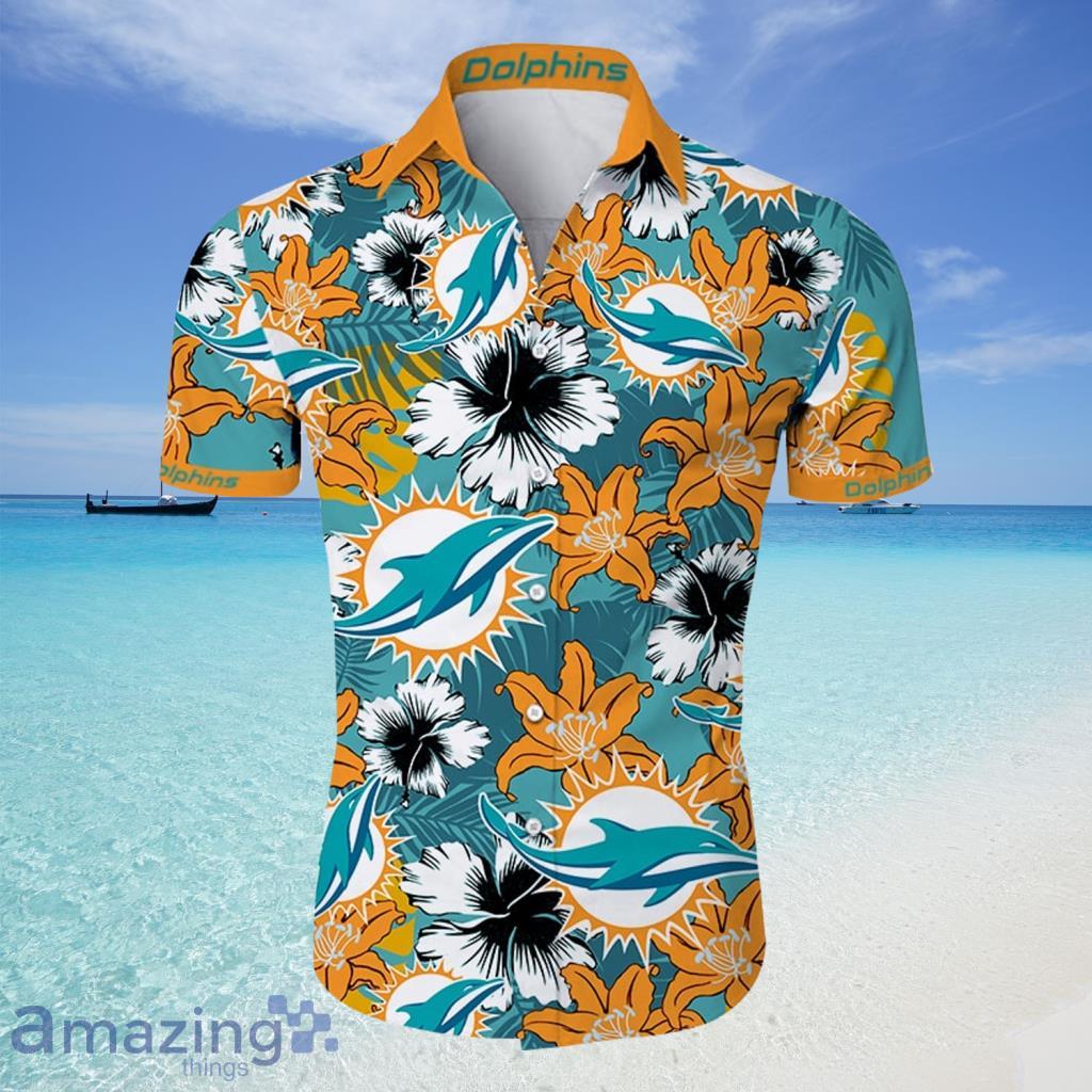 Miami Dolphins NFL Shirt Tropical Flower For Fans - Miami Dolphins NFL Shirt Tropical Flower For Fans
