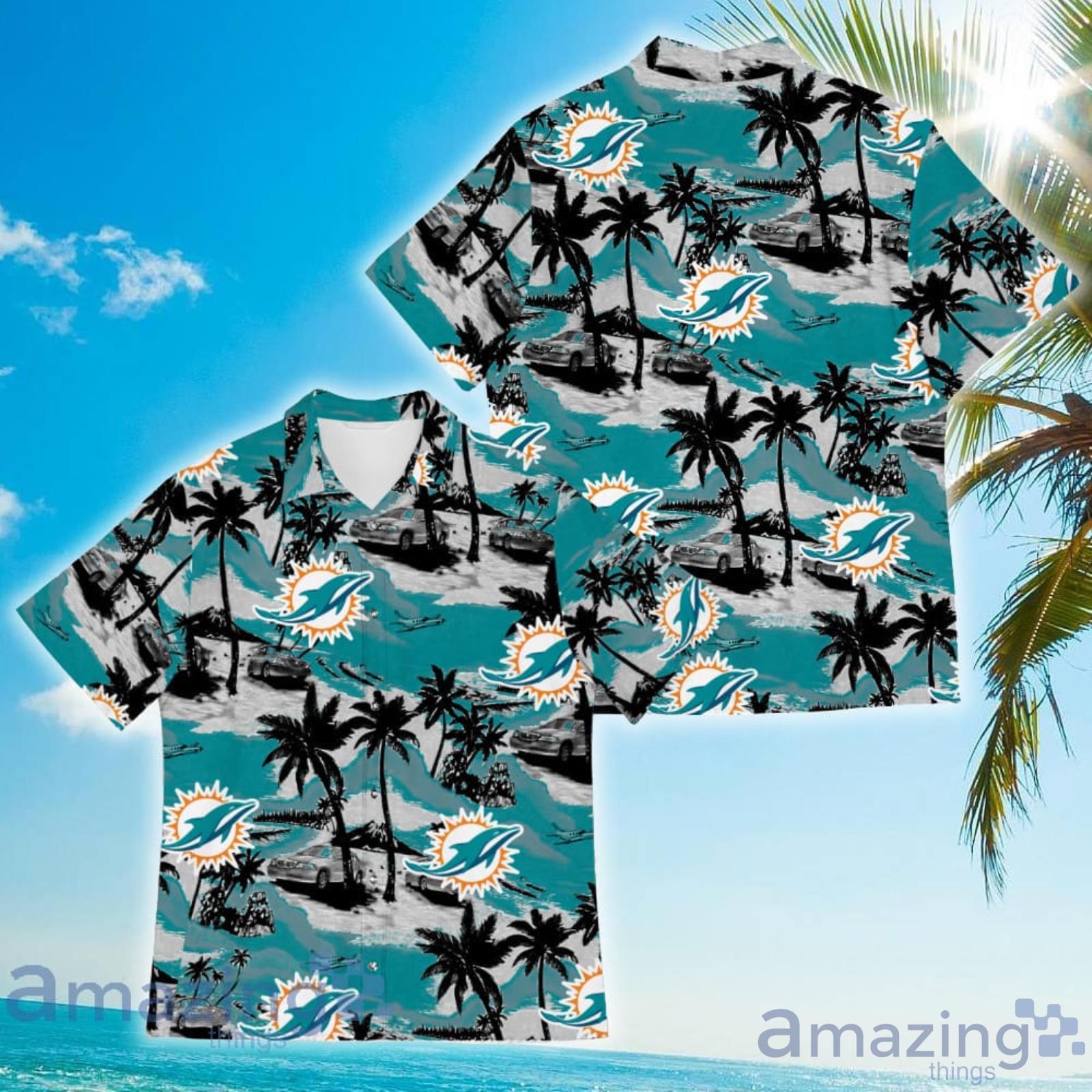 Miami Dolphins Retro Vintage Hawaiian Shirt