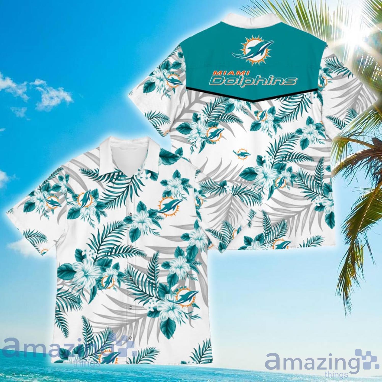 Miami Dolphins Hawaiian Shirt Team Colors Inspiration Miami