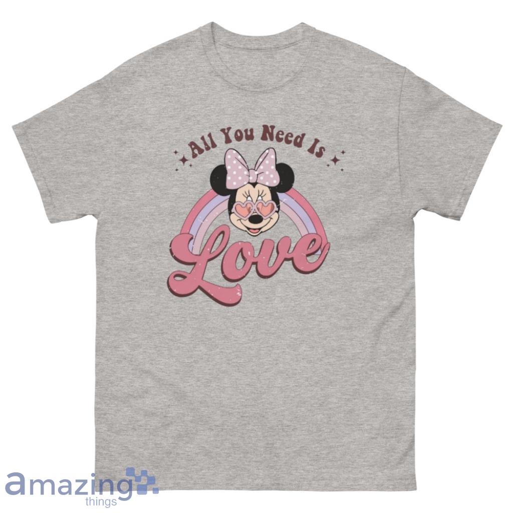 Mickey All You Need is Love Valentine Day's Coupe Shirt - 500 Men’s Classic Tee Gildan
