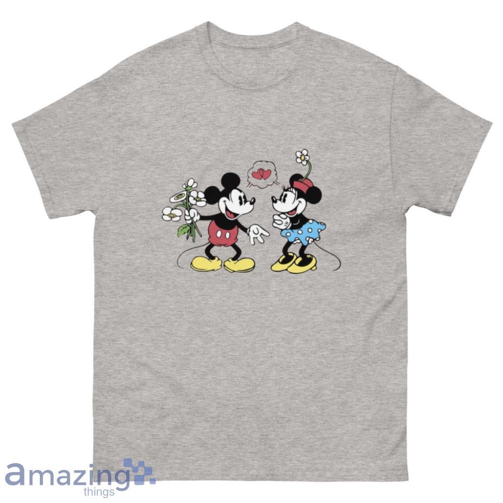 Mickey And Minimouse Valentine Day's Coupe Shirt - 500 Men’s Classic Tee Gildan