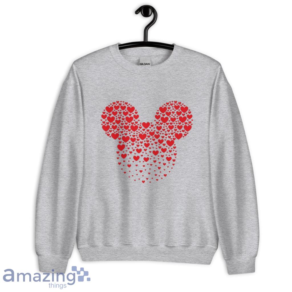 Mickey and Minnie Ears With Heart Valentine's Day Couple Matching Shirt image Mickey and Minnie Ears With Heart Valentine's Day Couple Matching Shirt