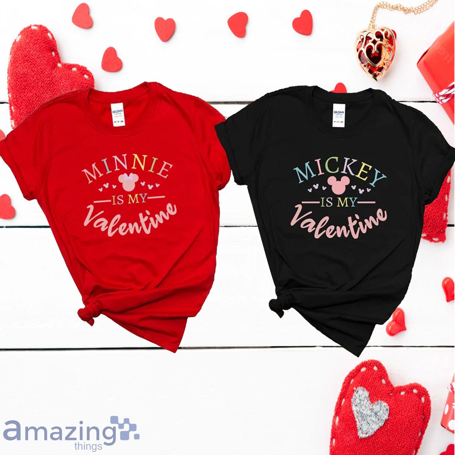 Mickey & Minnie Valentine Couple Shirt - Mickey & Minnie Valentine Couple Shirt