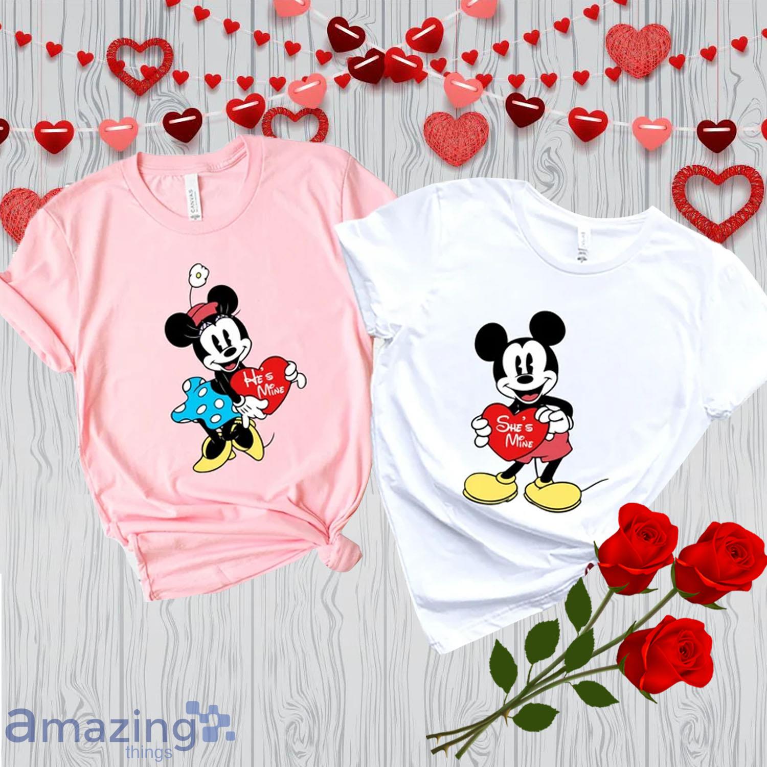 Mickey Minnie Valentine Disney Valentines Day Matching Couple Shirt - Mickey Minnie Valentine Disney Valentines Day Matching Couple Shirt