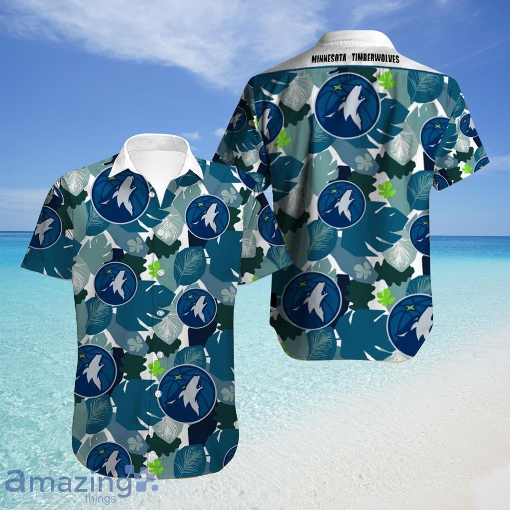Minnesota Timberwolves Hawaiian Shirt Flower For Fans - Minnesota Timberwolves Hawaiian Shirt Flower For Fans