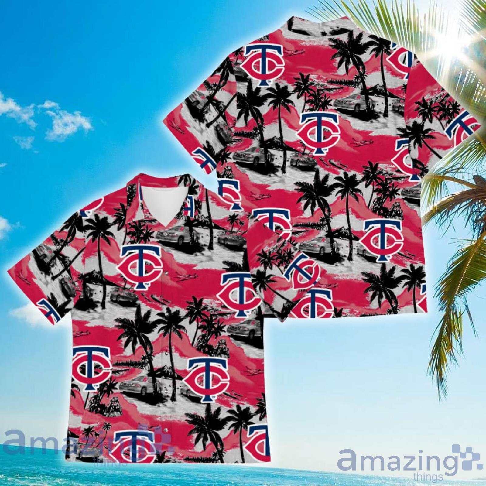Minnesota Twins Sports American Tropical Coconut Vintage Patterns Hawaiian Shirt Product Photo 1