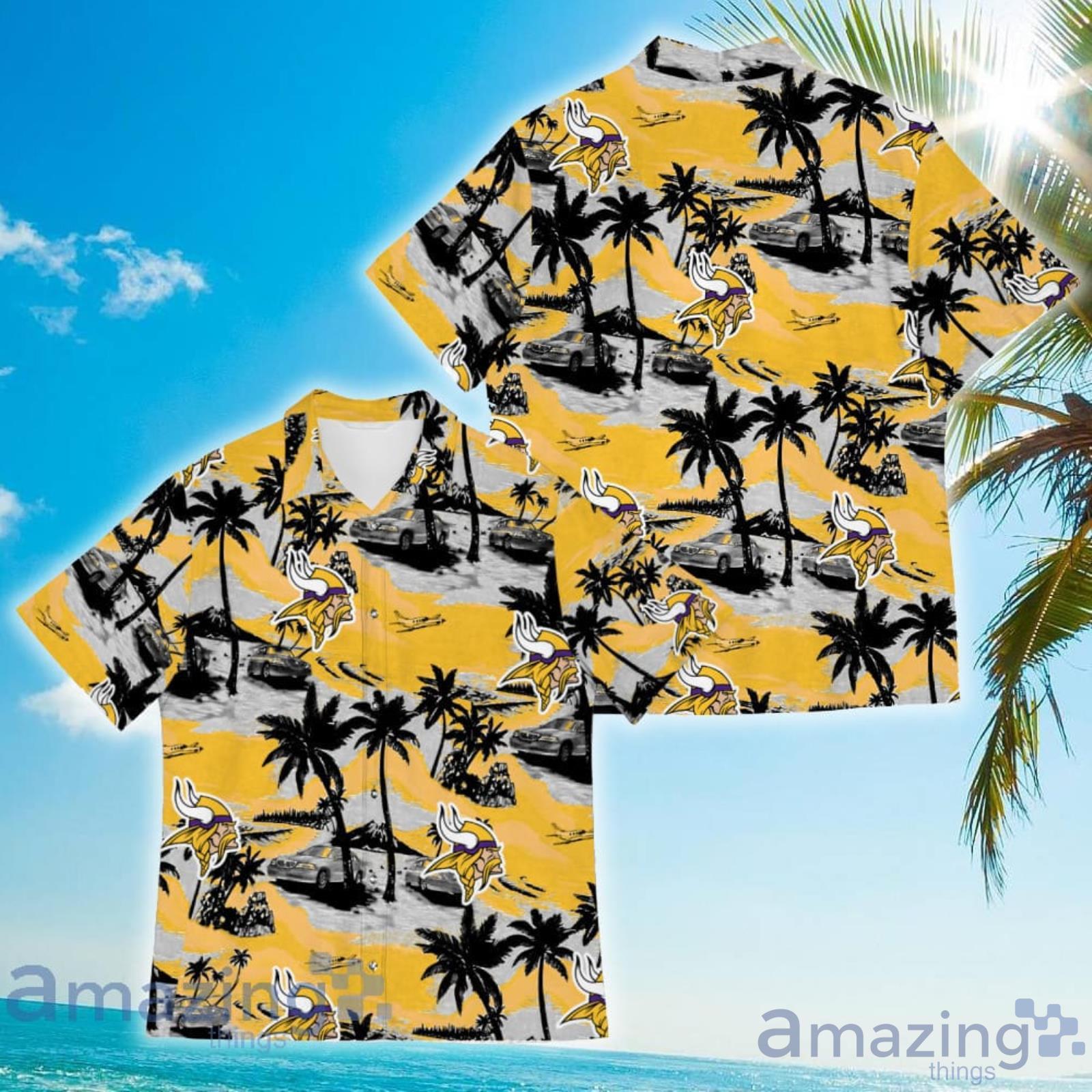 Minnesota Vikings Sports American Tropical Coconut Vintage Patterns Hawaiian Shirt image Minnesota Vikings Sports American Tropical Coconut Vintage Patterns Hawaiian Shirt Product Photo 4