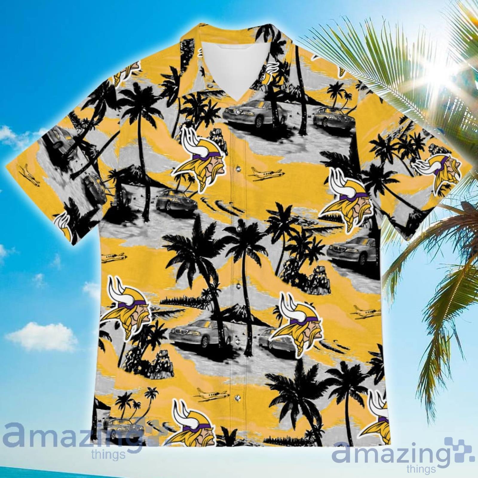 Minnesota Vikings Sports American Tropical Coconut Vintage Patterns Hawaiian Shirt image Minnesota Vikings Sports American Tropical Coconut Vintage Patterns Hawaiian Shirt Product Photo 5