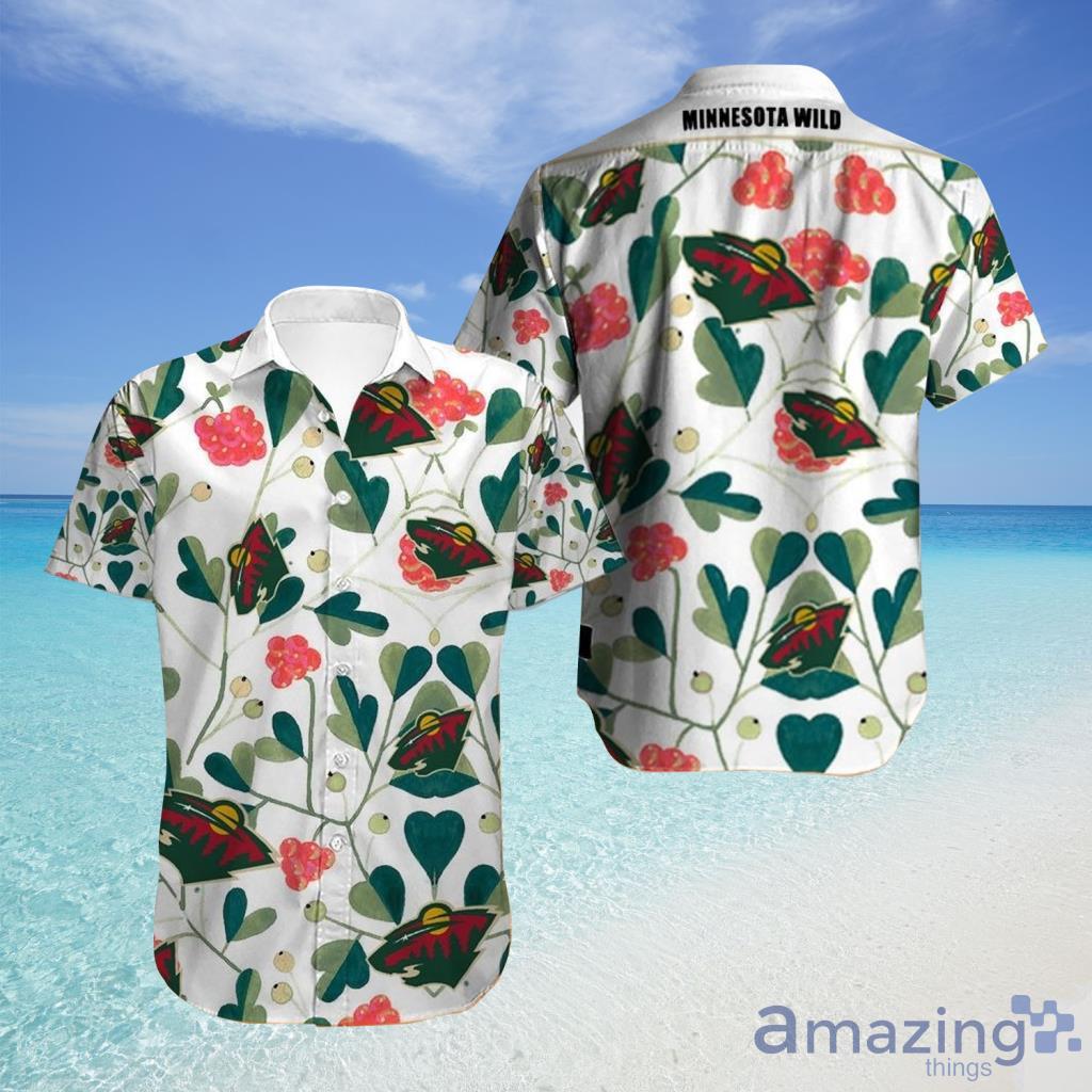 Minnesota Wild Hawaiian Shirt Tropical Flowers For Fans - Minnesota Wild Hawaiian Shirt Tropical Flowers For Fans