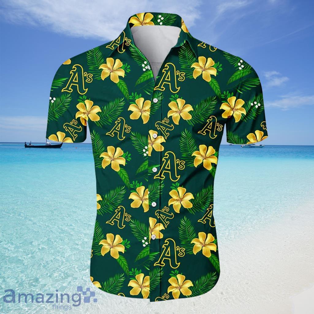 MLB Oakland Athletics Hawaiian Shirt Tropical Flower For Fans - MLB Oakland Athletics Hawaiian Shirt Tropical Flower For Fans