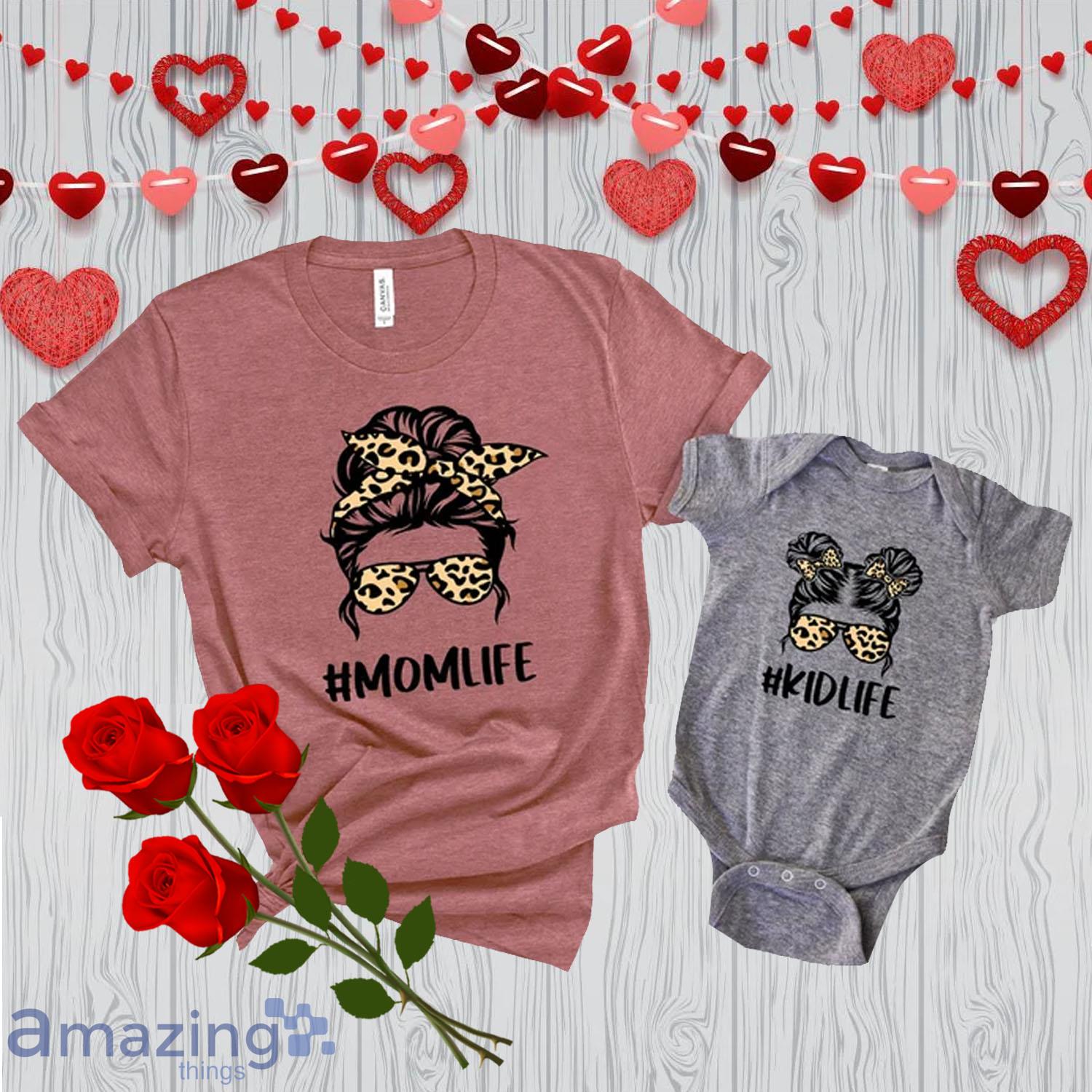 Mom Life Kid Life Custom Mother and Girl Matching Shirt - Mom Life Kid Life Custom Mother and Girl Matching Shirt