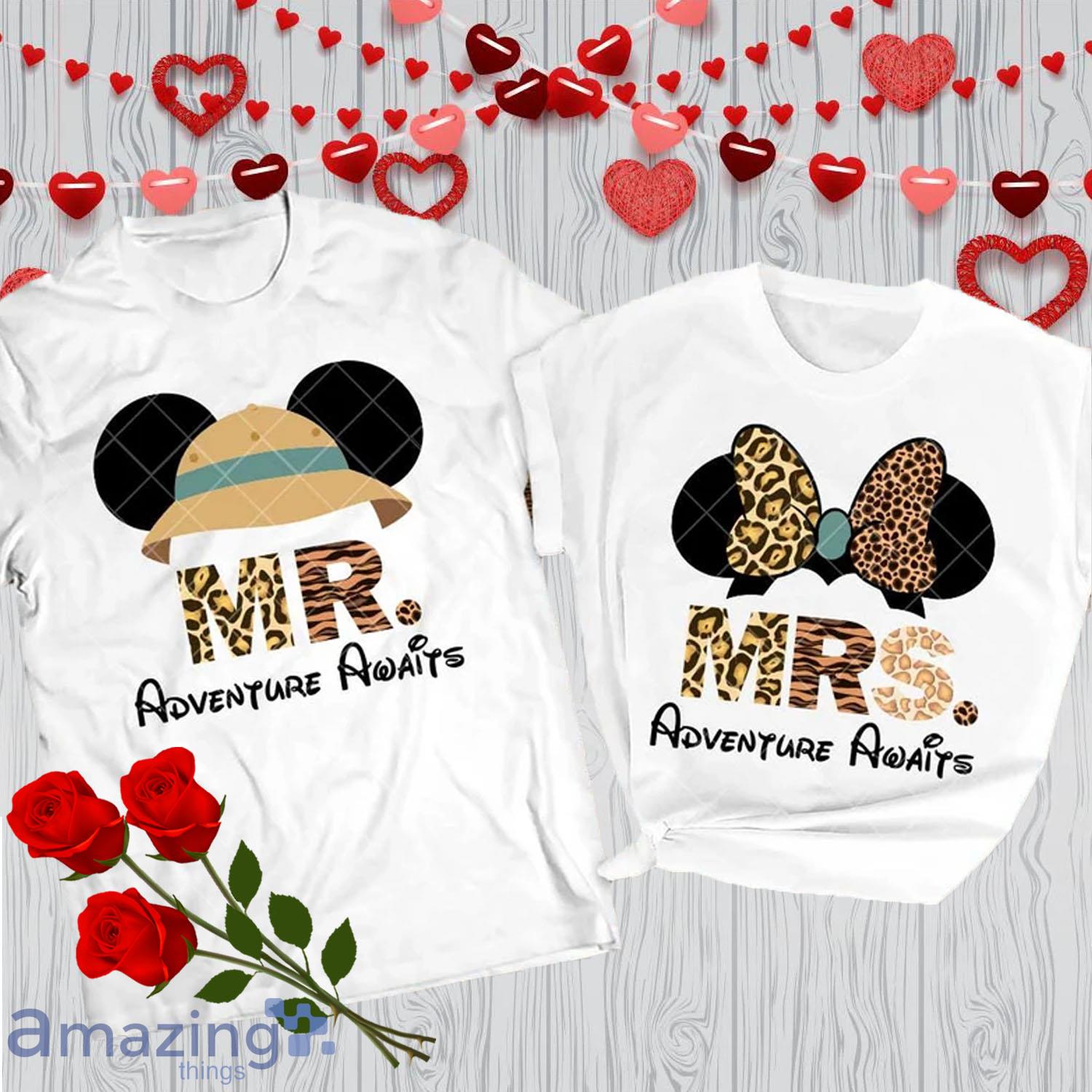 MR And MRS Disney Animal Kingdom Valentines Day Matching Couple Shirt - MR And MRS Disney Animal Kingdom Valentines Day Matching Couple Shirt