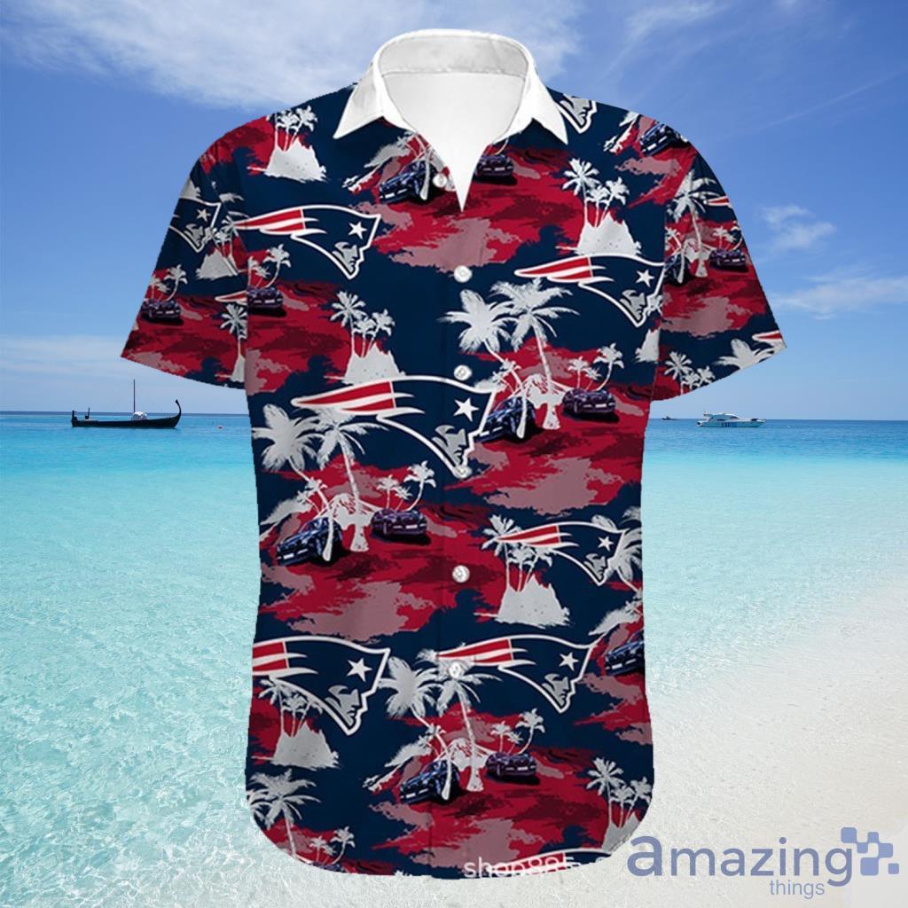 New England Patriots Hawaiian Shirt Flower For Fans - New England Patriots Hawaiian Shirt Flower For Fans