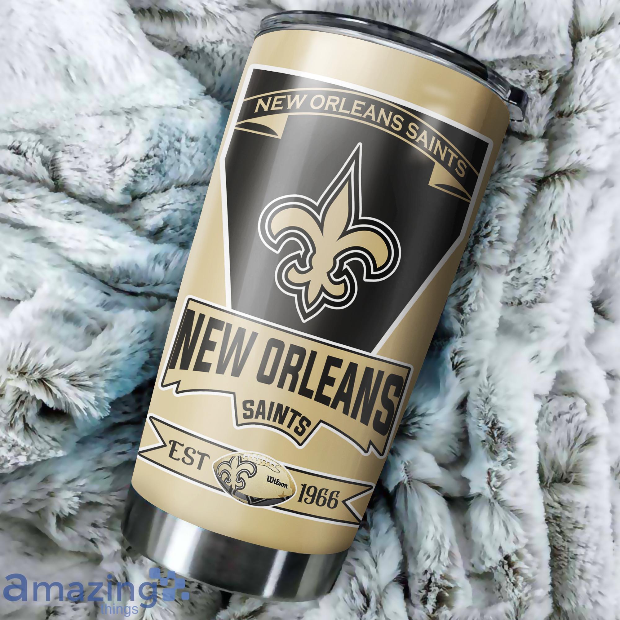 New Orleans Saints Custom Name Tumbler For Fans image New Orleans Saints Custom Name Tumbler For Fans Product Photo 2