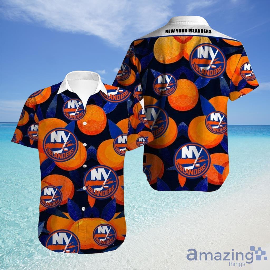 New York Islanders Hawaiian Shirt Tropical Flowers For Fans - New York Islanders Hawaiian Shirt Tropical Flowers For Fans