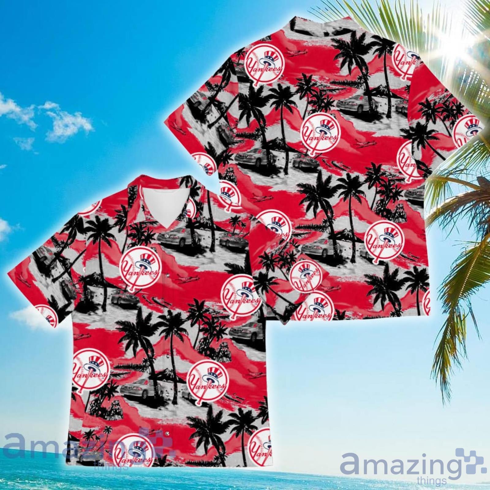 Ny Yankees Hawaiian Shirt Tropical Pattern- Hawaii Shirt- Hao in