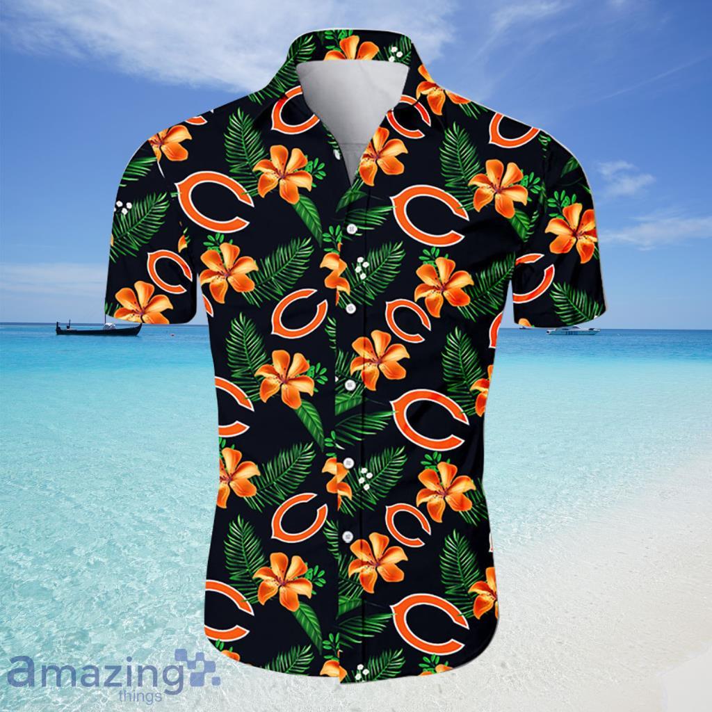 NFL Chicago Bears Shirt Tropical Flower For Fans