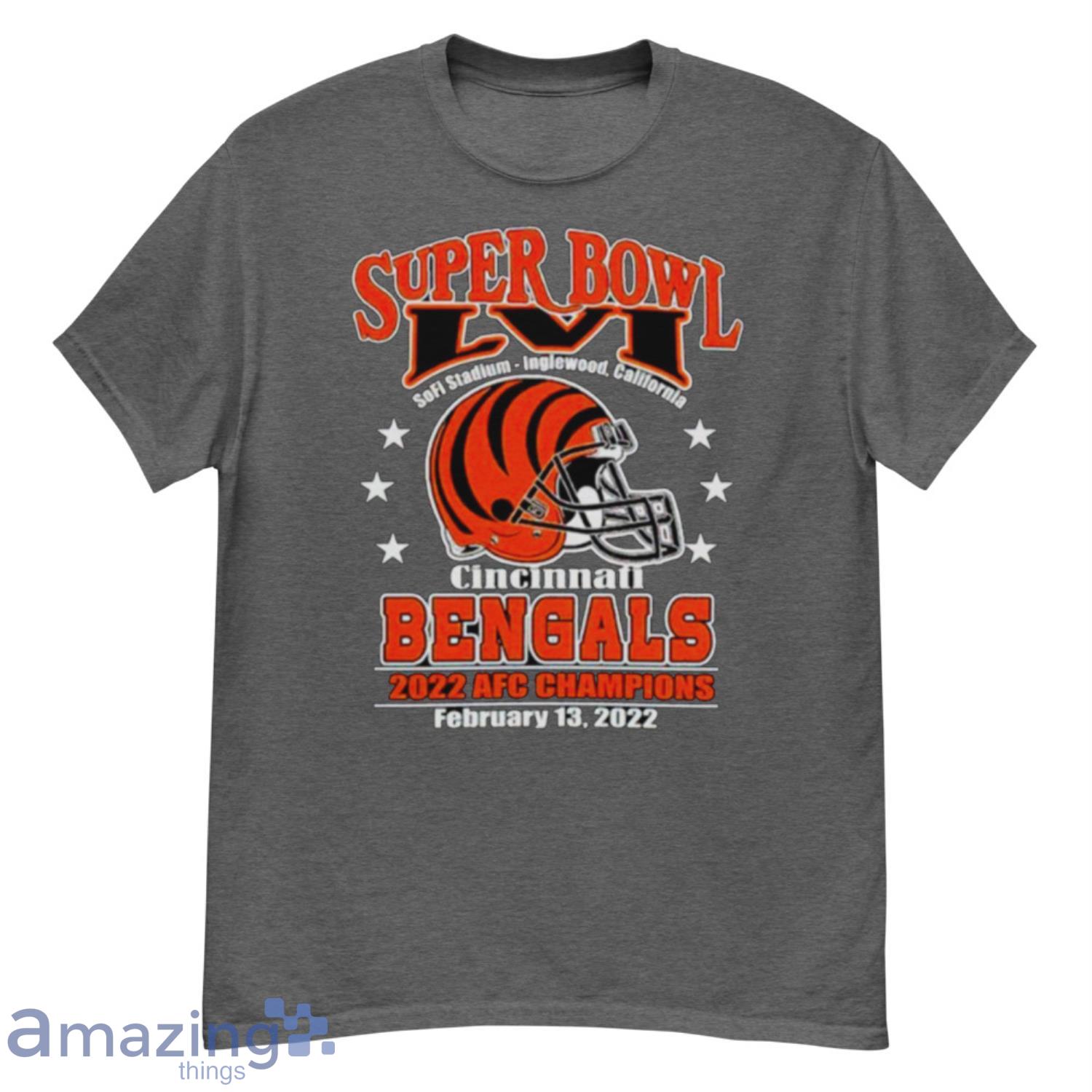 NFL Cincinnati Bengals Superbowl LVI AFC Champions T-Shirt Product Photo 1
