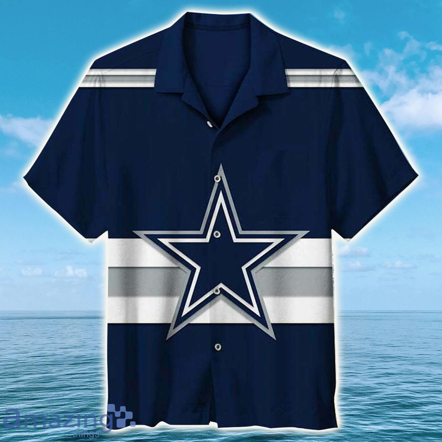 NFL Dallas Cowboys Team Logo Hawaiian Shirt - NFL Dallas Cowboys Team Logo Hawaiian Shirt