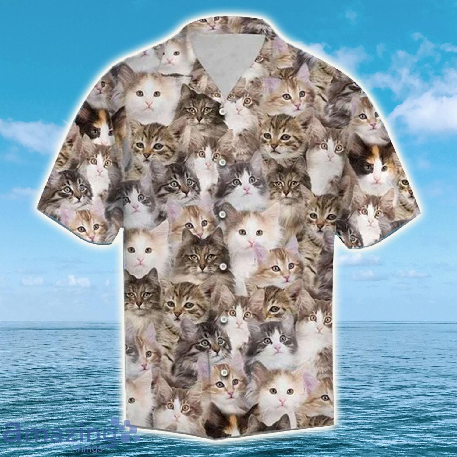 Norwegian Forest Cat Awesome, Cat Hawaiian Shirt - Norwegian Forest Cat Awesome, Cat Hawaiian Shirt