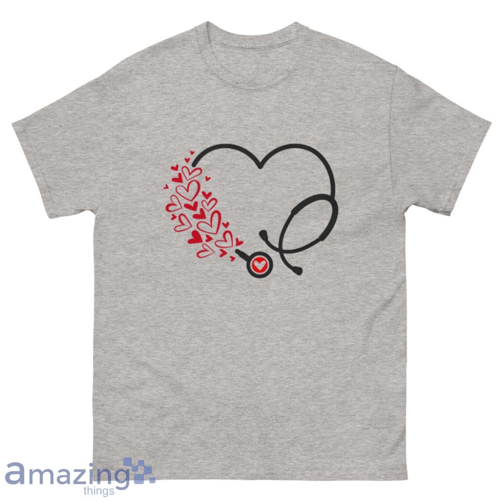 Nurse Heart Valentine Day's Coupe Shirt - 500 Men’s Classic Tee Gildan
