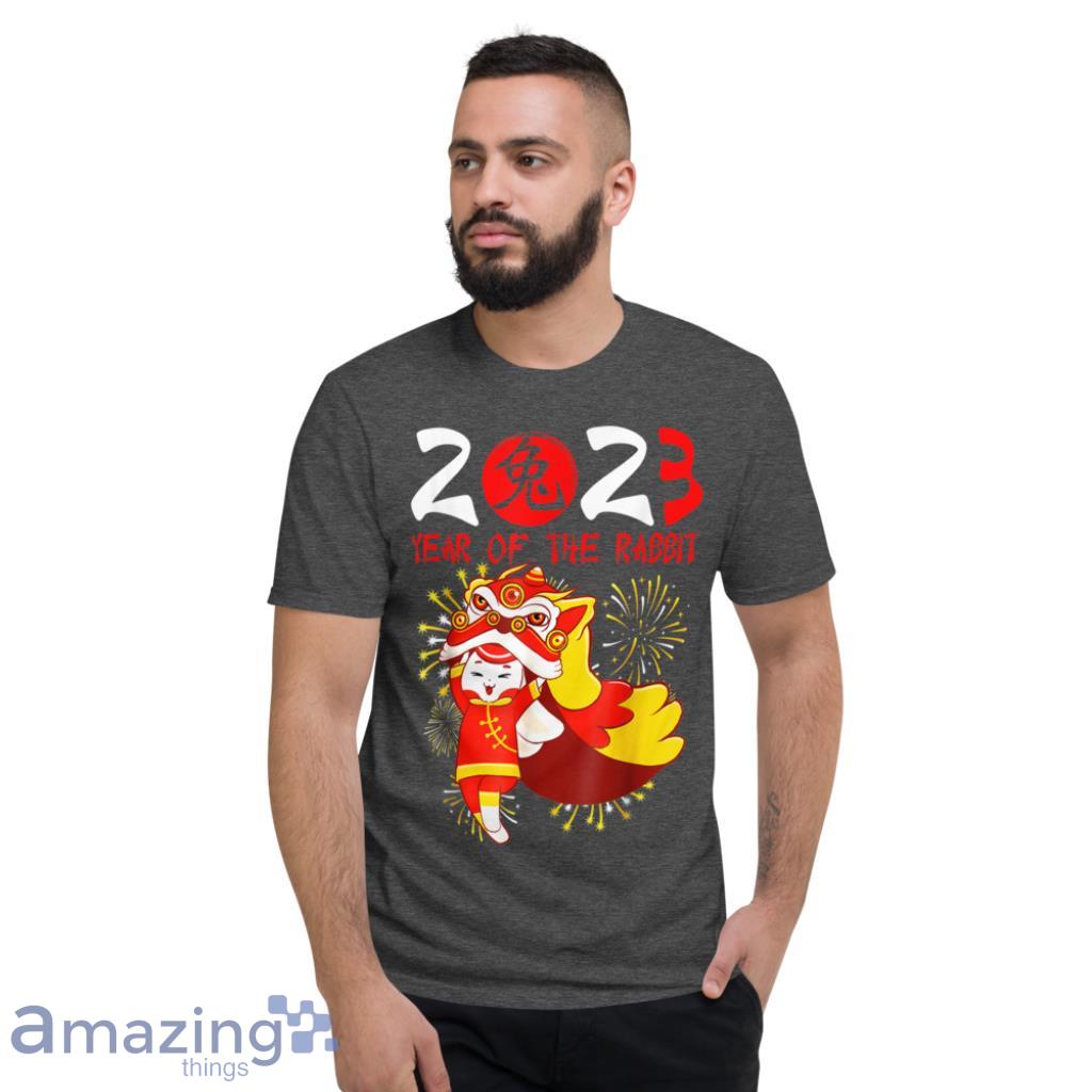 Of The Rabbit Happy Chinese New Year 2023 T Shirt image Of The Rabbit Happy Chinese New Year 2023 T-Shirt - Short Sleeve T-Shirt-1
