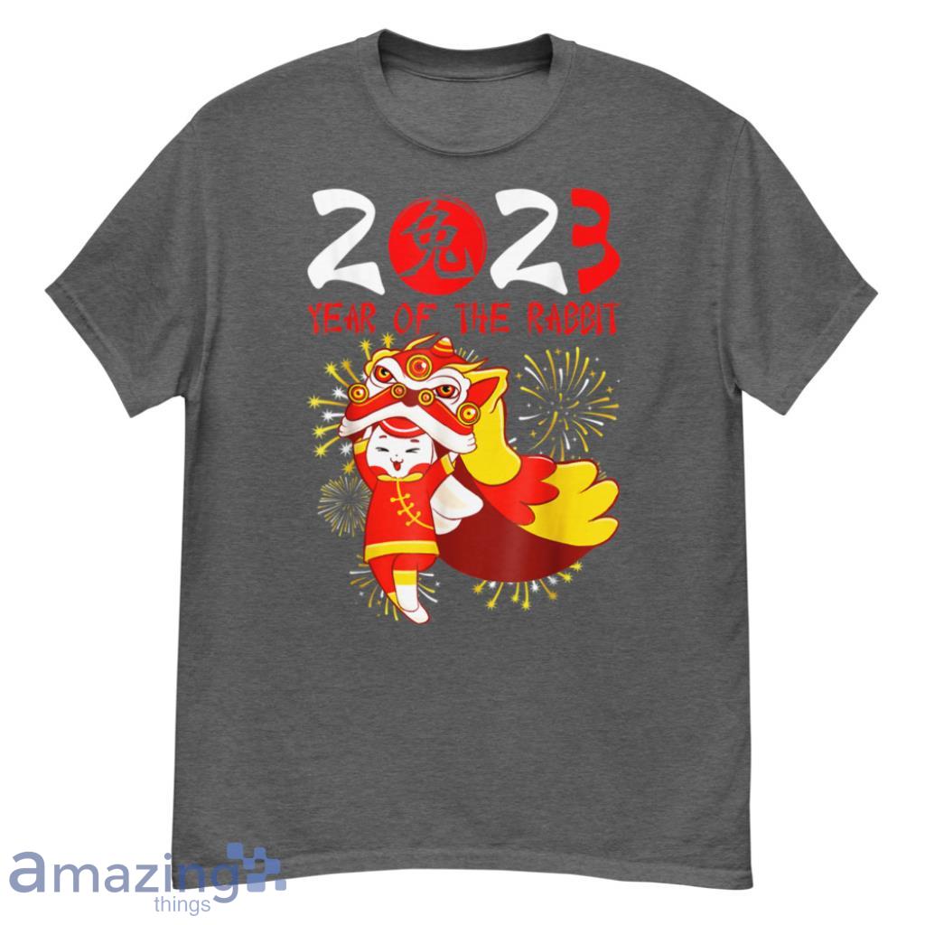 Of The Rabbit Happy Chinese New Year 2023 T-Shirt - G500 Men’s Classic T-Shirt-1 Of The Rabbit Happy Chinese New Year 2023 T-Shirt - G500 Men’s Classic T-Shirt-1