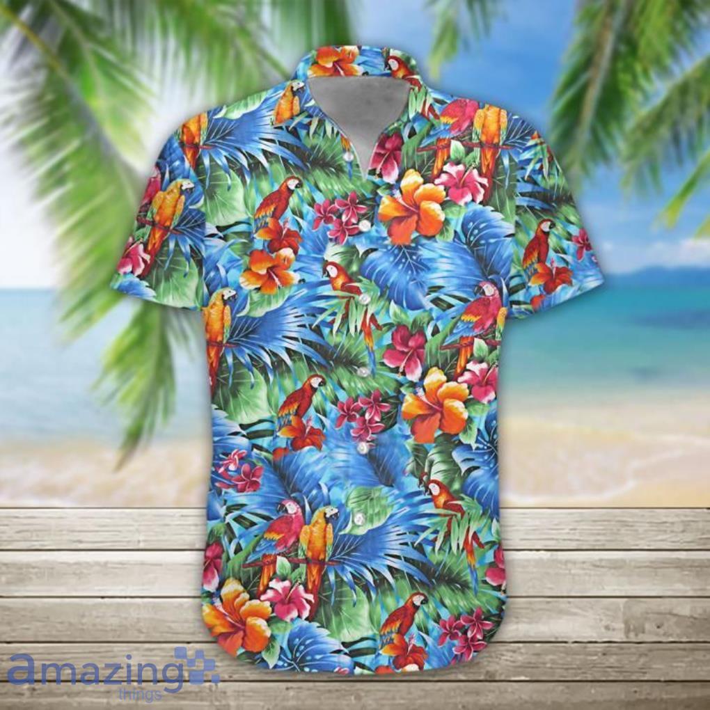 Parrot Tropical Short Sleeves Hawaiian Shirt Product Photo 1