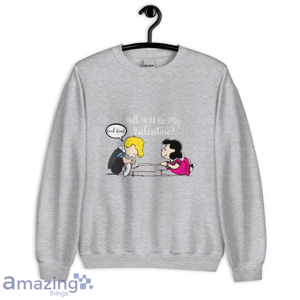 Peanuts Lucy Schroeder Valentine's Day Shirt image Peanuts Lucy Schroeder Valentines Day Shirt - Unisex Heavy Blend Crewneck Sweatshirt