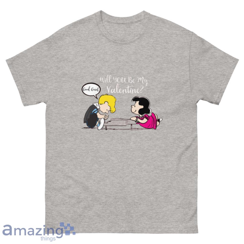 Peanuts Lucy Schroeder Valentine's Day Shirt - 500 Men’s Classic Tee Gildan