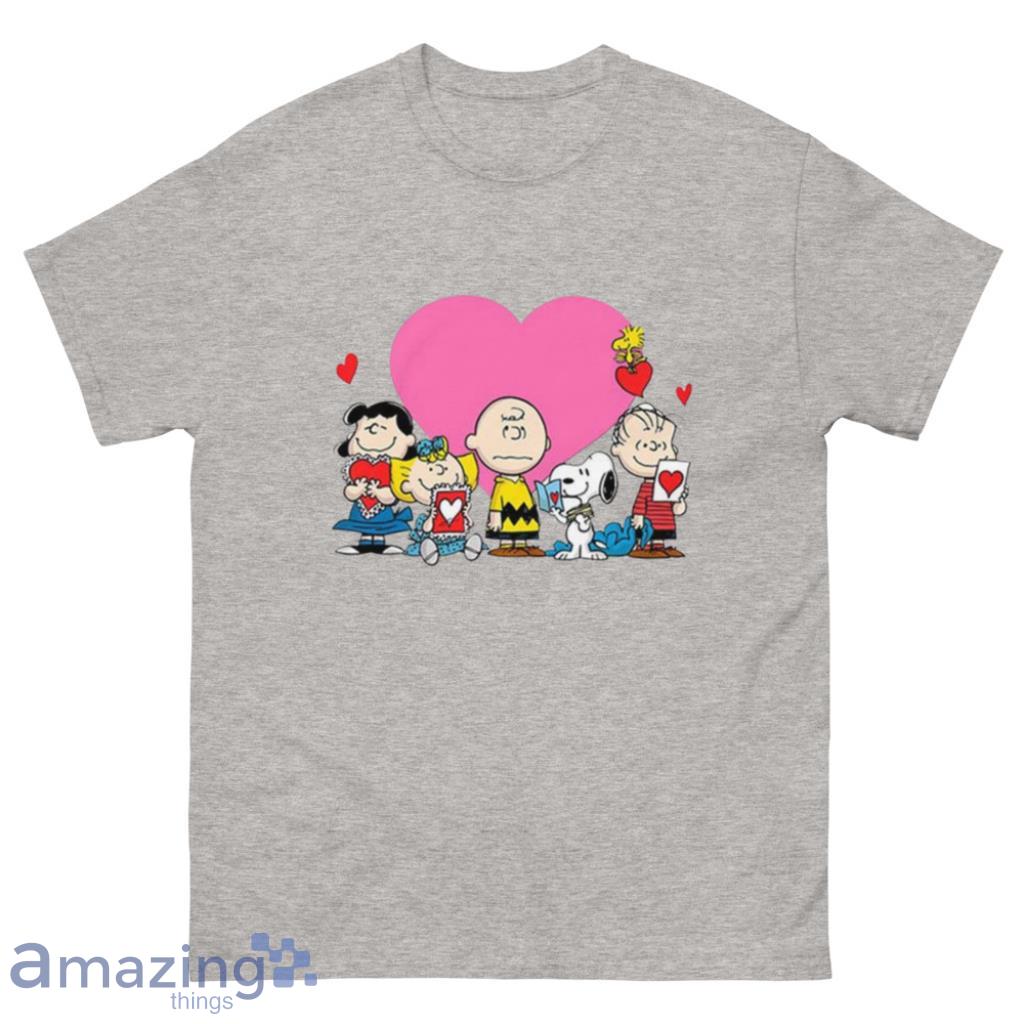 Peanuts Valentine Day Edition T Shirt - 500 Men’s Classic Tee Gildan