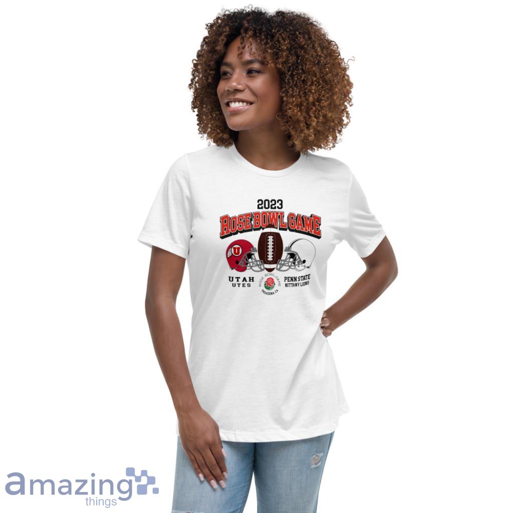 Penn State vs Utah Utes Footbal 2023 T Shirt image Penn State vs Utah Utes Footbal 2023 T-Shirt - Womens Relaxed Short Sleeve Jersey Tee