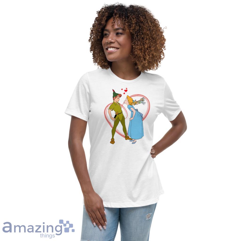 Peter Pan And Wendy Valentine's Day Shirt image Peter Pan And Wendy Valentines Day Shirt - Womens Relaxed Short Sleeve Jersey Tee