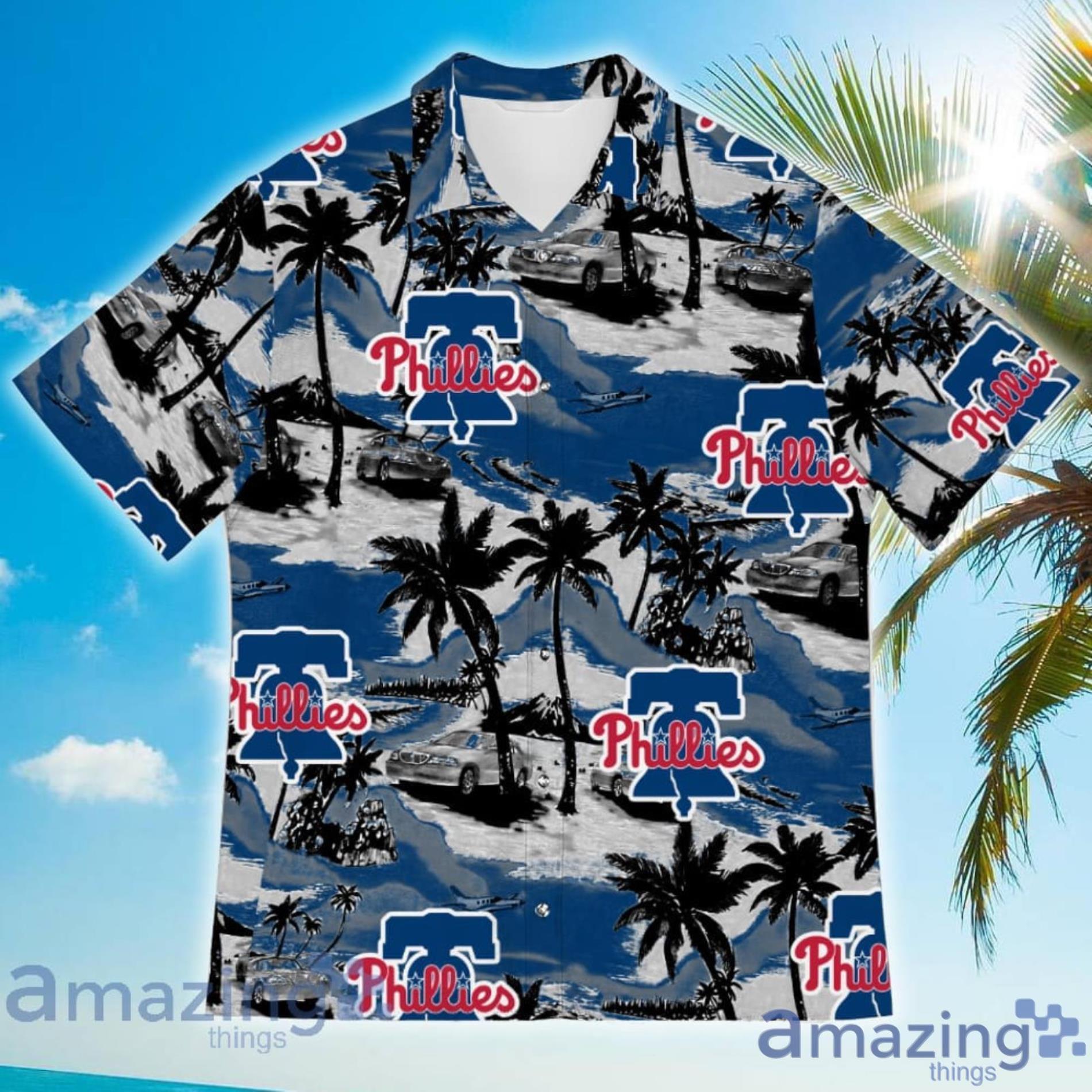 Philadelphia Phillies Hawaiian Shirt Coconut Island Pattern