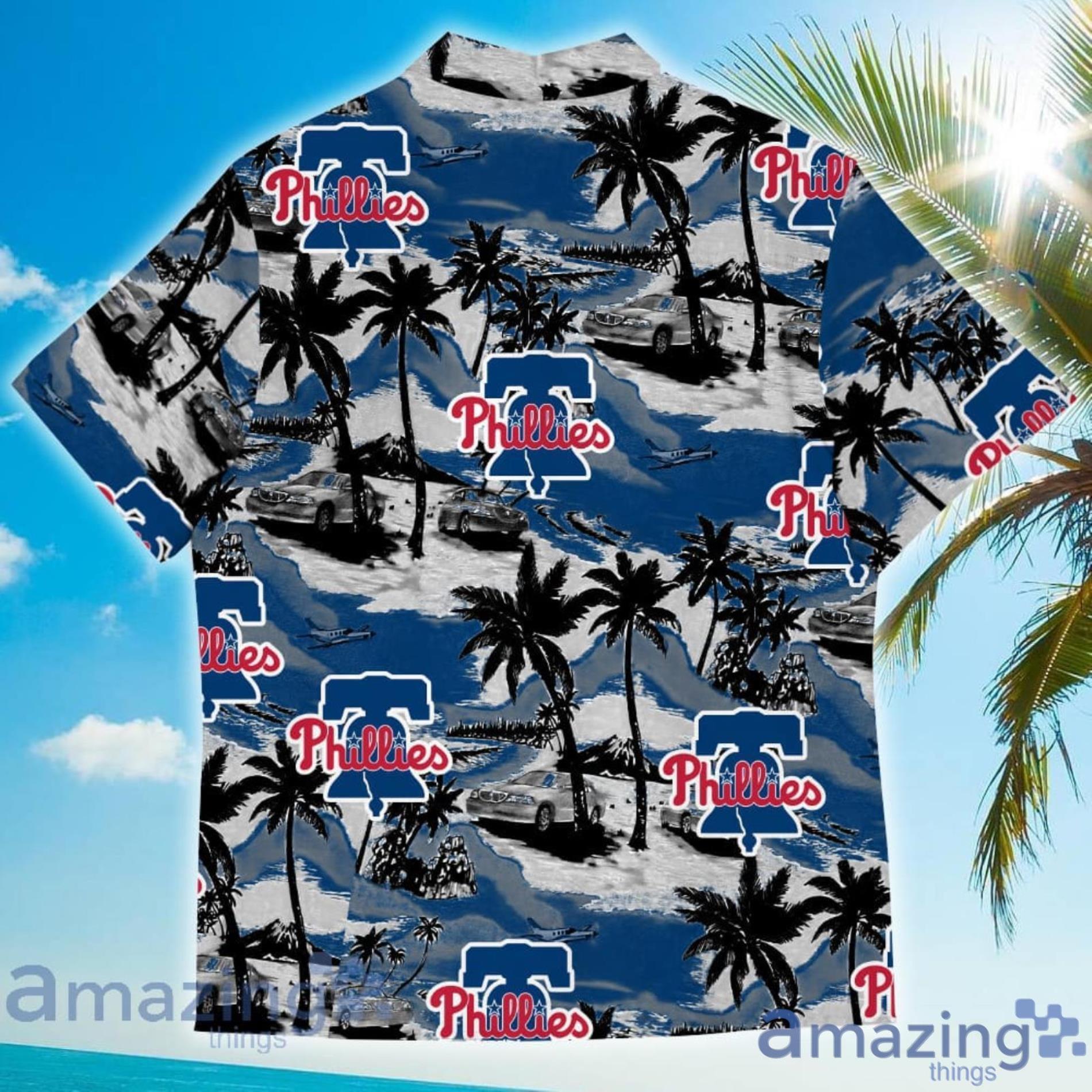 Philadelphia Phillies Hawaiian Shirt Coconut Island Pattern