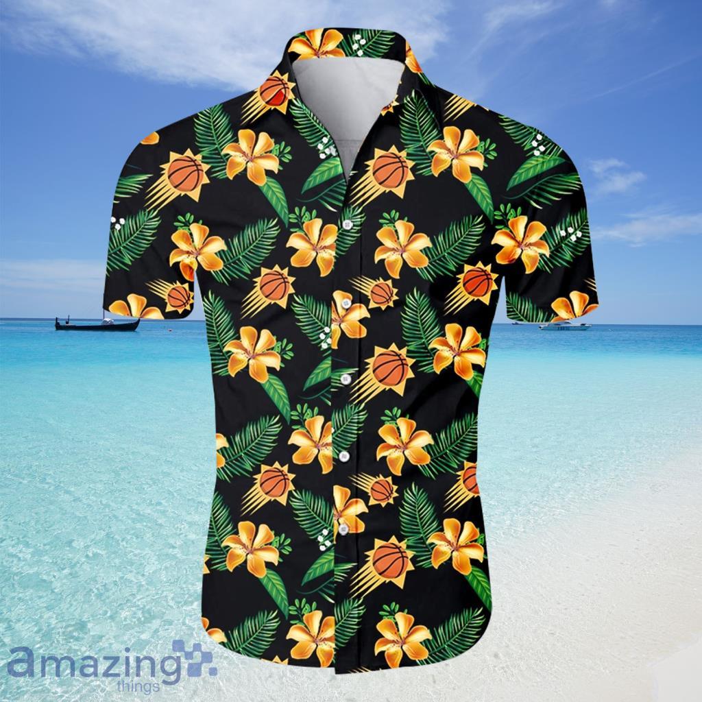 Phoenix Suns NBA Hawaiian Shirt Tropical Flower For Fans - Phoenix Suns NBA Hawaiian Shirt Tropical Flower For Fans
