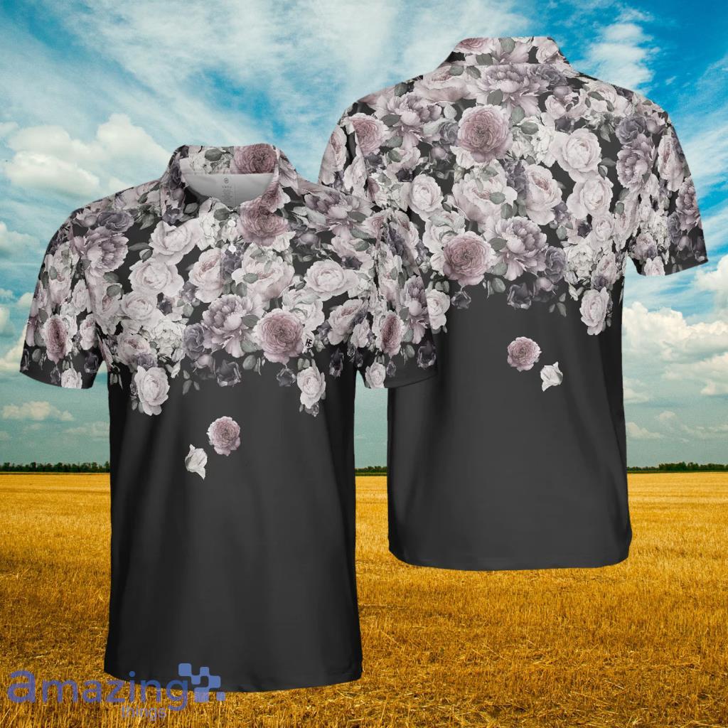 Pink And Purple Roses Polo Shirt - Pink And Purple Roses Polo Shirt Pink And Purple Roses Polo Shirt - Pink And Purple Roses Polo Shirt