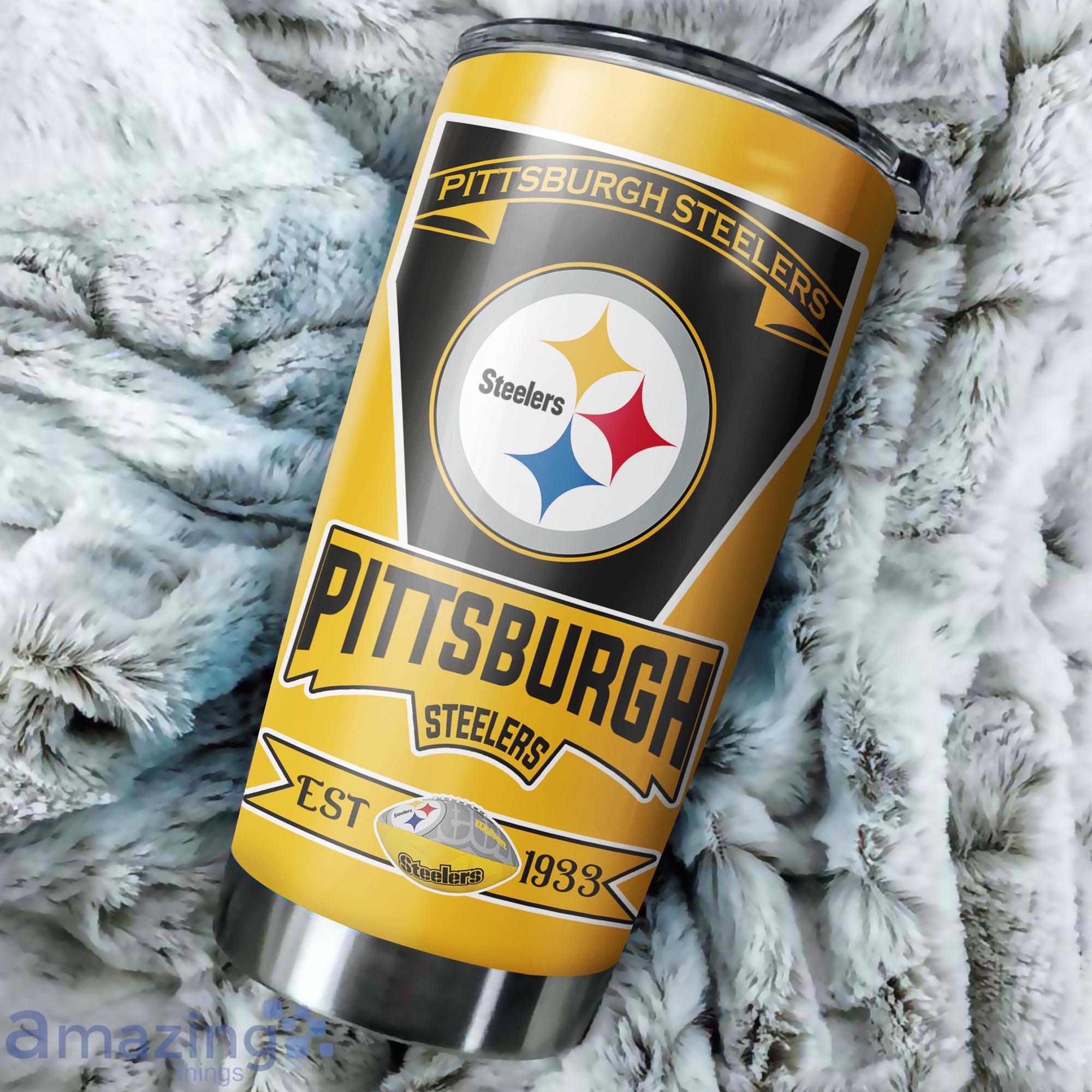 Pittsburgh Steelers Custom Name Tumbler For Fans image Pittsburgh Steelers Custom Name Tumbler For Fans Product Photo 2