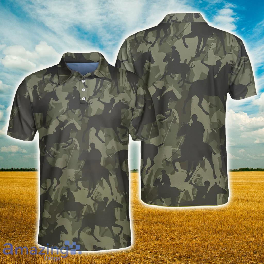 Player Camo Pattern Polo Shirt - Player Camo Pattern Polo Shirt