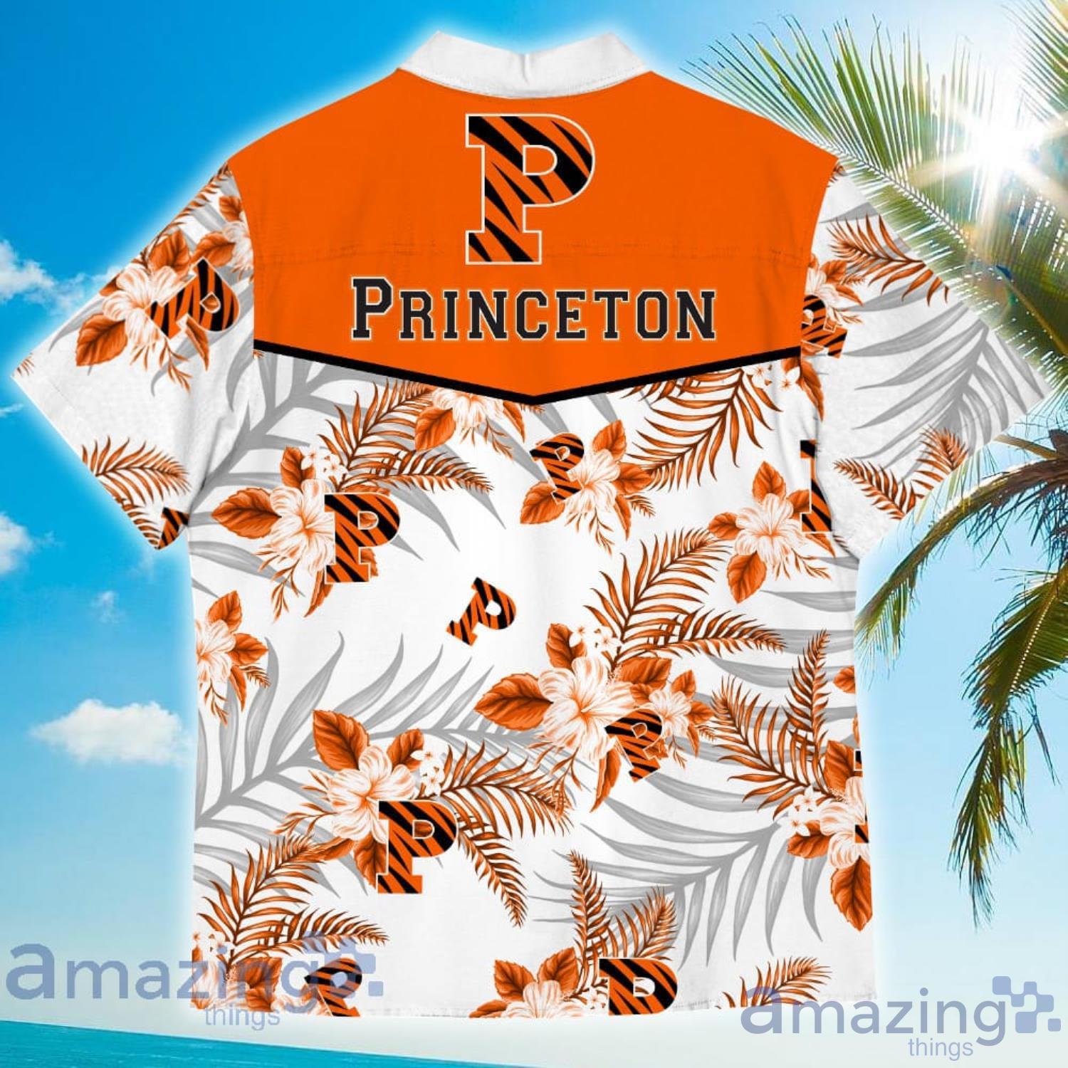 Princeton Tigers Sports American Tropical Flower Patterns Hawaiian Shirt image Princeton Tigers Sports American Tropical Flower Patterns Hawaiian Shirt Product Photo 3