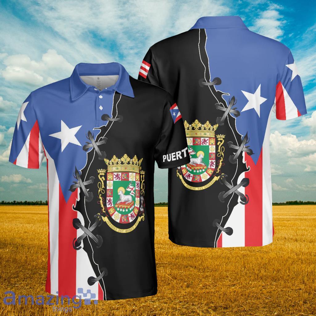 Puerto Rico Flag Polo Shirt - Puerto Rico Flag Polo Shirt