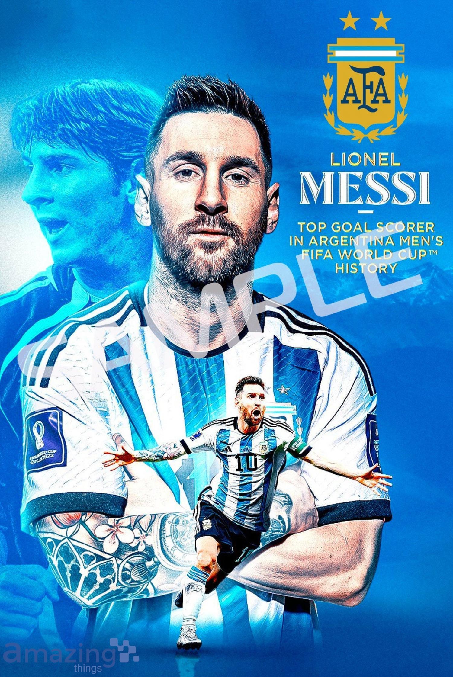 FIFA WORLD CUP 2022 MESSI POSTERS Template