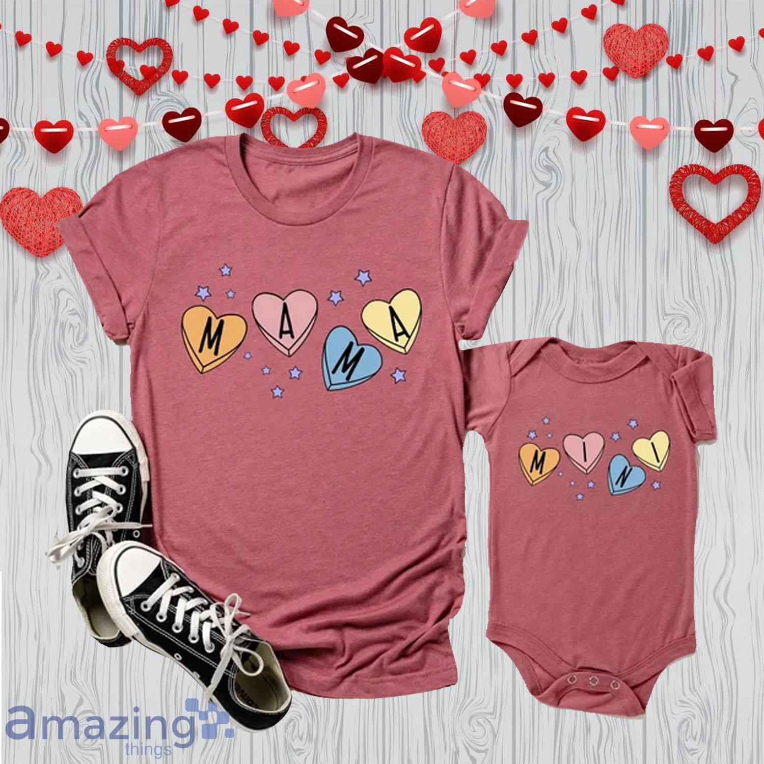 Rainbow Heart Mama And Mimi Matching Shirt - Rainbow Heart Mama And Mimi Matching Shirt