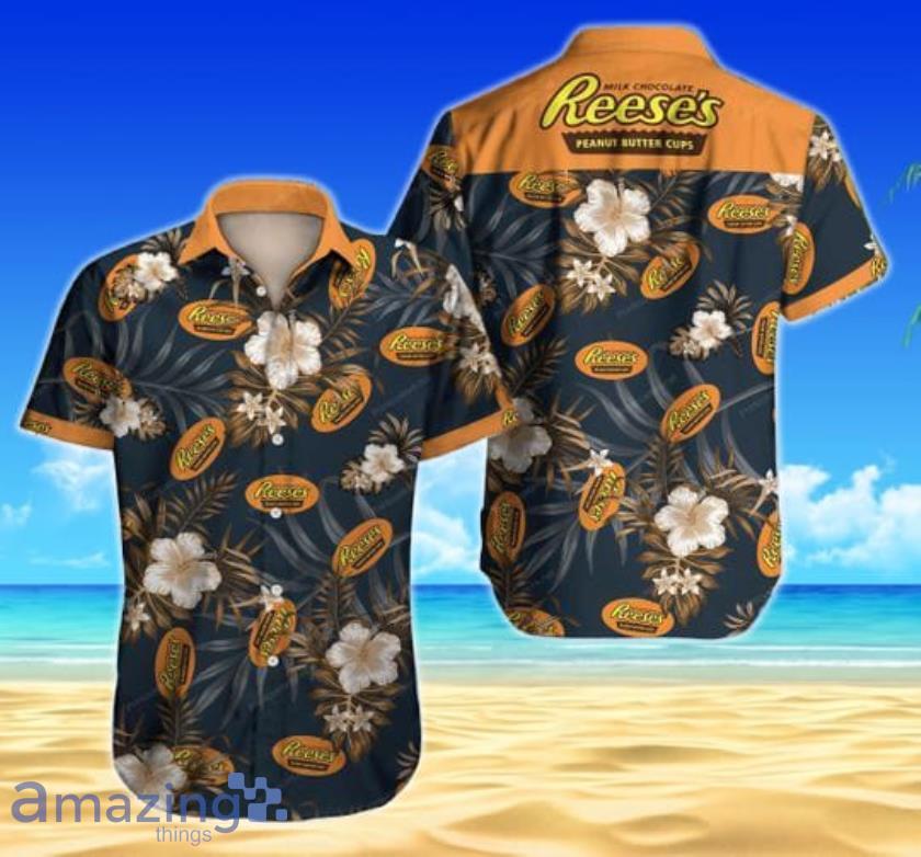 Reeses Peanut Butter Cups Short Sleeves Hawaiian Shirt Product Photo 1
